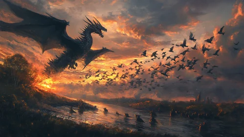 Sunset Flight of the Dragon