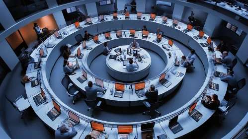 Circular Workstation Control Center