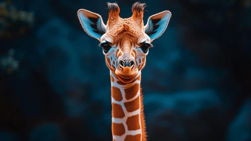 Giraffe Close-Up in the Wild