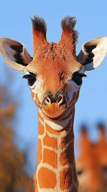 Giraffe Close-Up in Nature
