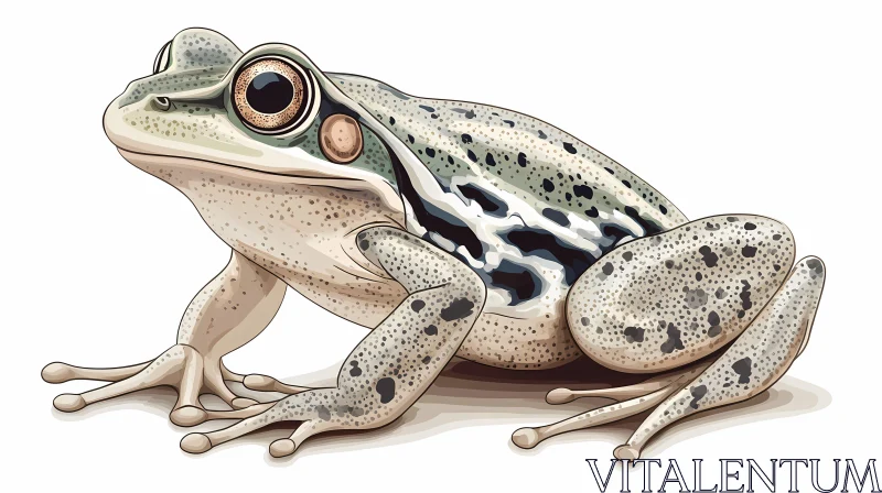 Frog Illustration with Detailed Patterns AI Image