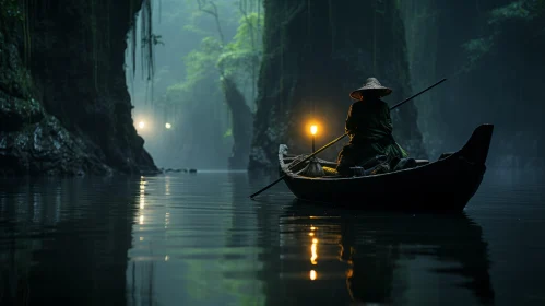 Enchanting Canoe Journey Through a Mysterious Jungle in Northern China