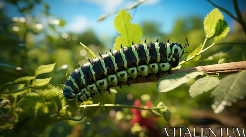 Exquisite Caterpillar Image Rendered in Unreal Engine and Cinema4D AI Image
