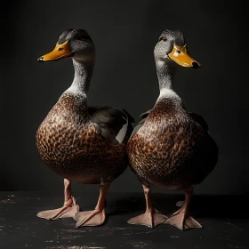 Contemplative Ducks: A Study in Natural Beauty