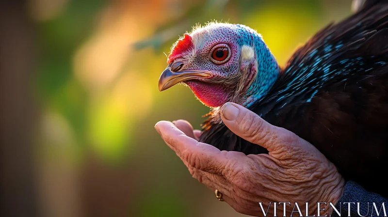 Bird in Hand, A Moment of Connection AI Image