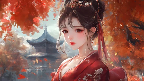 Portrait of Serenity in Autumn
