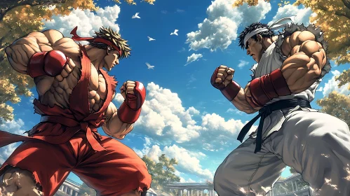 Ryu and Ken, Ready to Fight