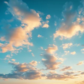Serene Sky with Soft Clouds