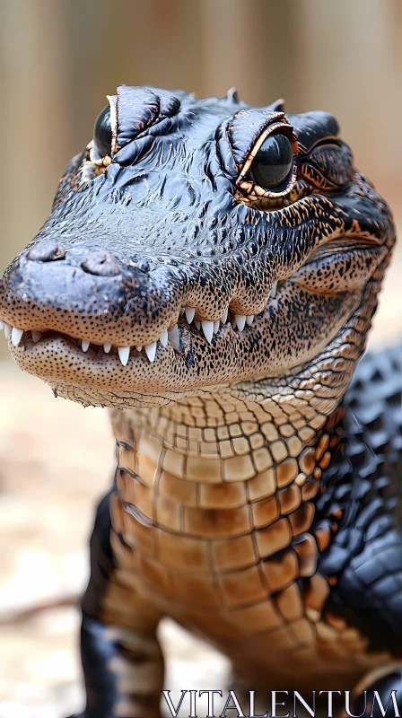 Lifelike Alligator Representation AI Image