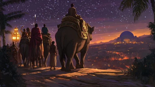 Night Journey on Elephants