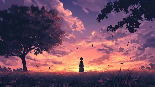 Evening Solitude Landscape