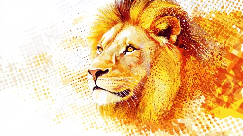 Colorful Lion Artwork