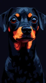 Colorful Dog Illustration