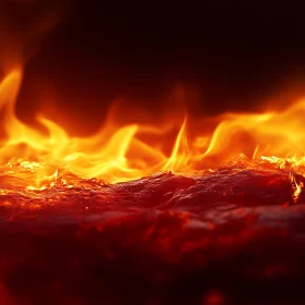Burning Flames in Focus