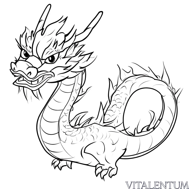 AI ART Dragon Sketch