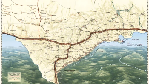 Detailed Topographical Map