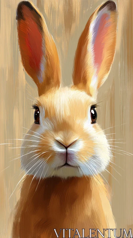 Adorable Rabbit Artwork AI Image