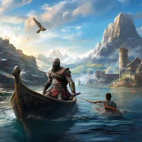 Father and Son Travel on Water