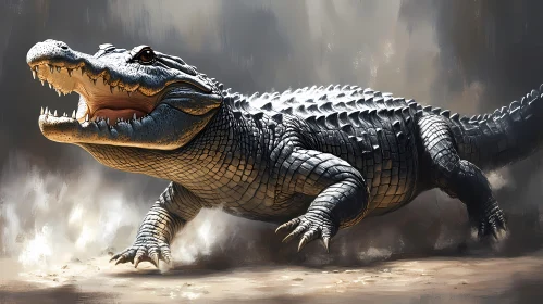 Crocodile in Motion
