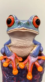 Vivid Frog Portrait