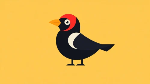 Stylized Bird Graphic Art