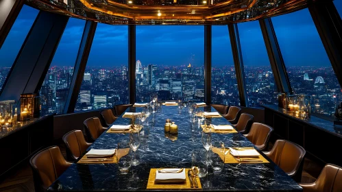 Elegant High-Rise Dining Experience