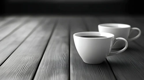 Two Coffee Cups Still Life