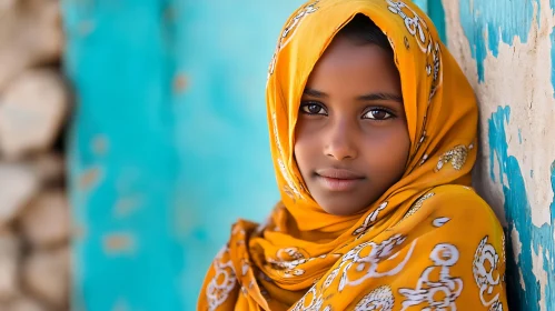 Young Woman in Traditional Dress