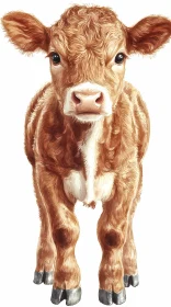 Adorable Young Calf Art