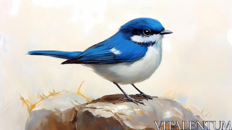 Artistic Bird Illustration AI Image