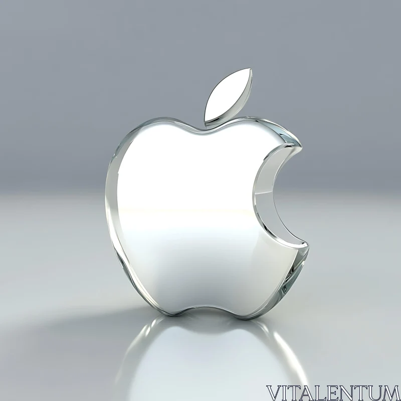 AI ART Crystal Apple Logo