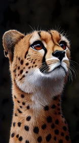 Cheetah Close-Up Wildlife Art