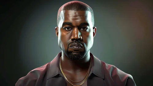 Kanye West Art Portrait