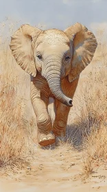 Baby Elephant in the Wild
