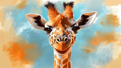 Whimsical Giraffe Portrait