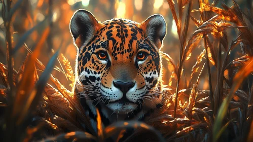 Jaguar in Jungle Light