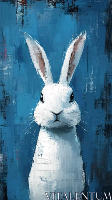 AI ART Texture and Expression: White Rabbit Art