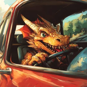 Vintage Ride with a Dragon