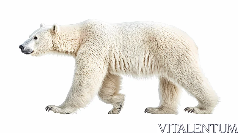 Polar Bear in Snow AI Image