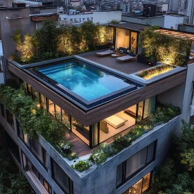 Modern Urban Rooftop Oasis with Pool