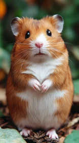 Cute Hamster with Glossy Eyes