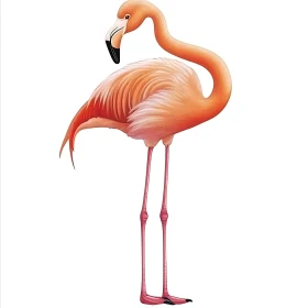 Graceful Flamingo Illustration