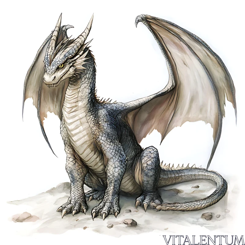 AI ART Fantasy Dragon Artwork