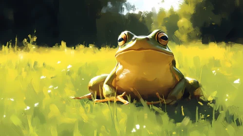 Field Frog in Sunlight
