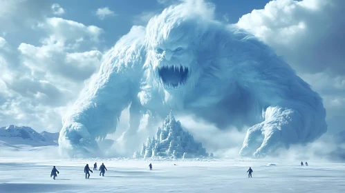 Frozen Giant and Ice Castle