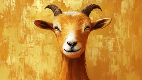 Artistic Goat Portrait