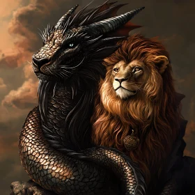 Mythical Alliance: Lion and Dragon United