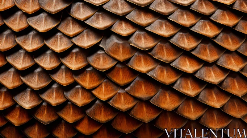 Intricate Nature-Inspired Brown Dragon Scales Photography AI Image