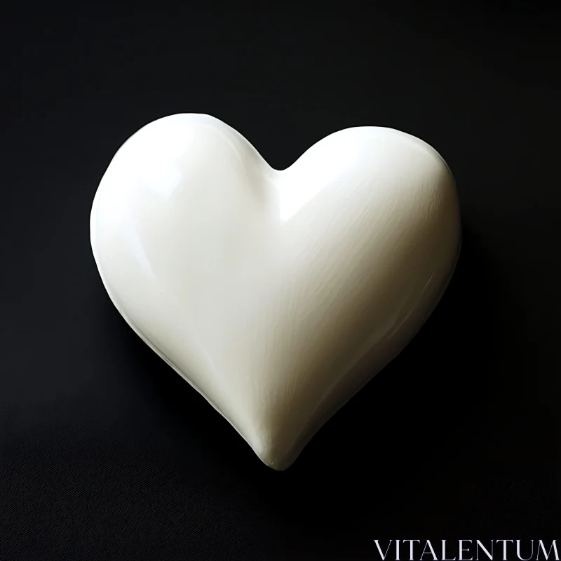 Minimalist Heart Shape Art AI Image