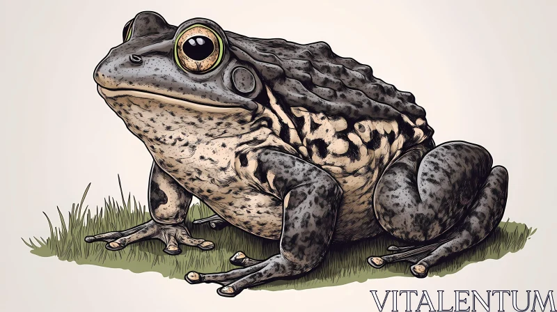 Charming Amphibian Art AI Image